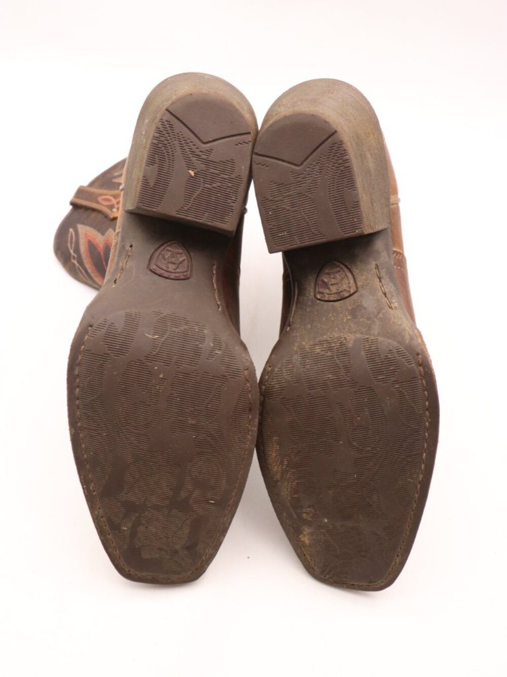 Ariat Autry Western Boots Women’s Size 7.5 B Brown Leather Embroidered 10018570 - Picture 8 of 10